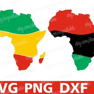 Africa Map svg, Black Woman svg, Afro Girl Svg, Black Girl Magic, Flag svg, Digital Download, Silhouette, File for Cricut, Vector, Imprimible