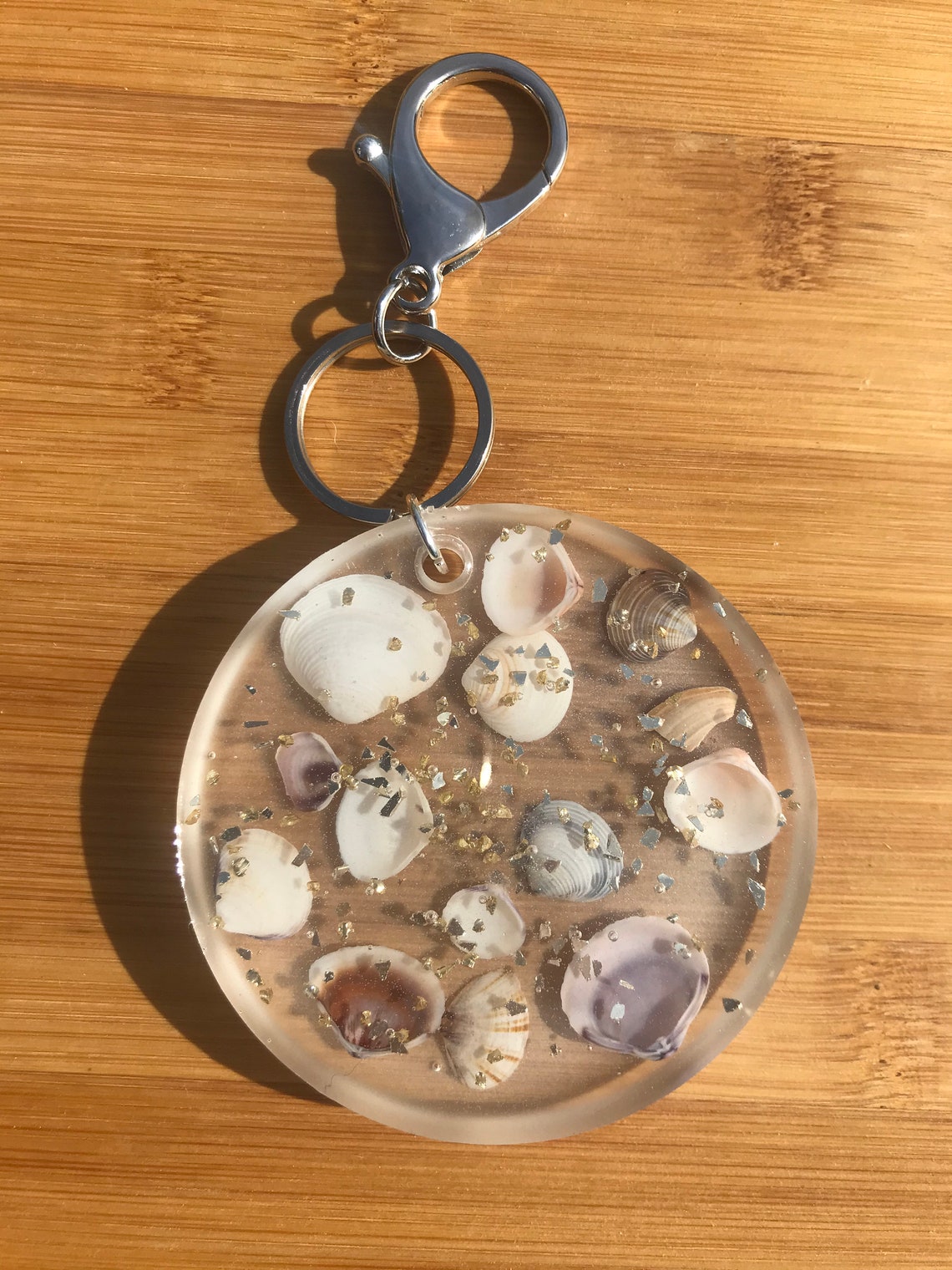 Seashell Keychain Etsy