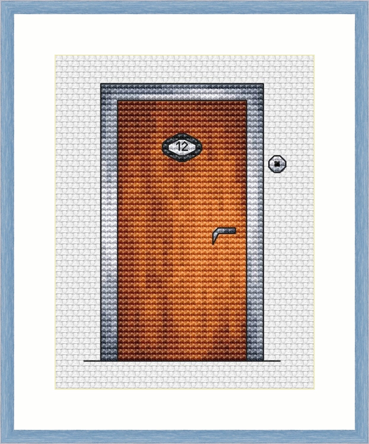 Door embroidery Cross Stitch Pattern Cross Stitch PDF Instant | Etsy
