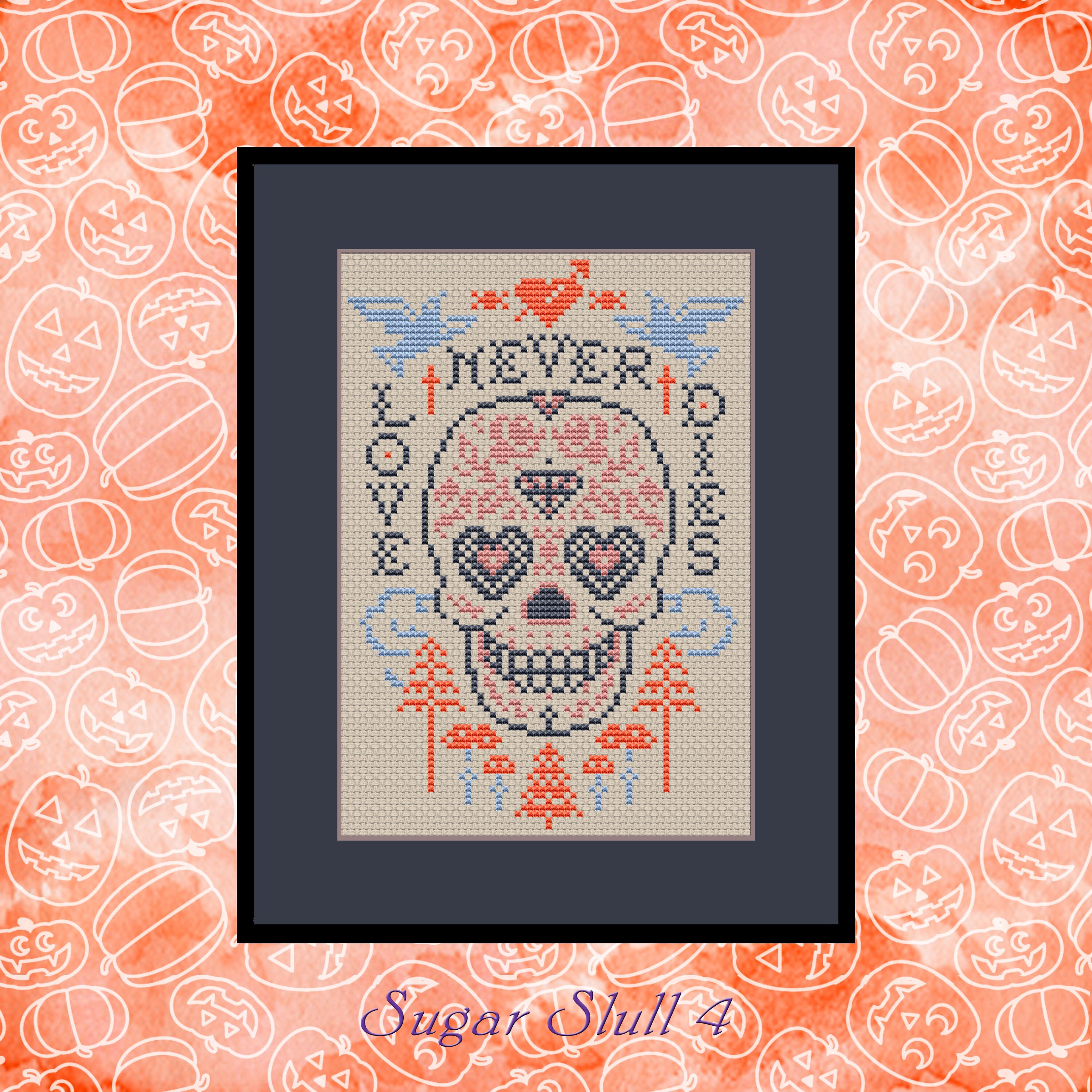 Skull Embroidery Cross Stitch Pattern Cross Stitch PDF Instant Etsy