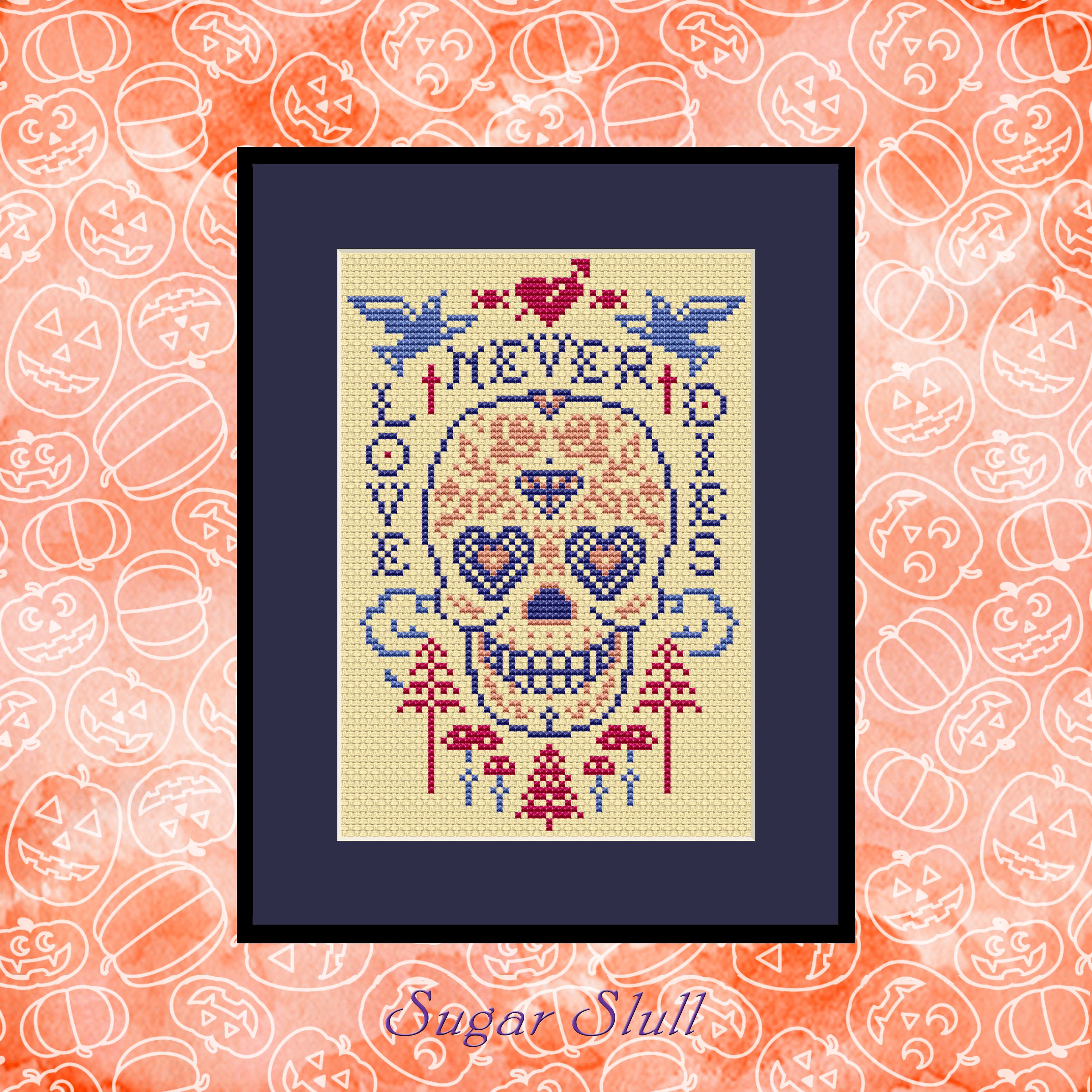 Skull Embroidery Cross Stitch Pattern Cross Stitch PDF Instant Etsy