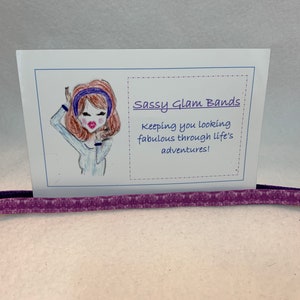 Gespikkelde paarse grosgrain 3/8&quot; brede hoofdband