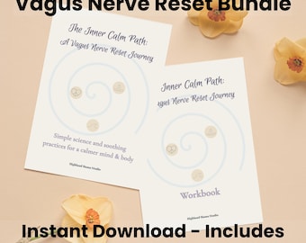 Vagus Nerve Reset Guide & Workbook | Nervous System Regulation (Printable PDF)