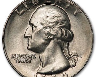 1984 D P S Washington  Quarter Set (BU)