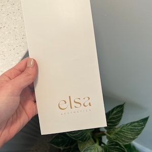 Minimalist Trifold Brochure Pamphlet, Editable Template for Skincare and Aesthetics Clinic