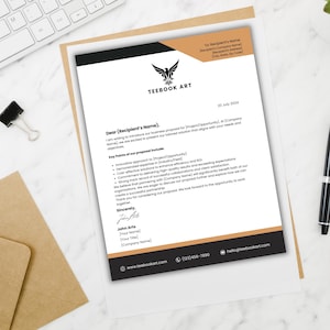 Plantillas de cartas legales y comerciales: recordatorios de pago, rescisiones de contrato, renovaciones, acuerdos de confidencialidad y facturas de ofertas de trabajo editables en Canva.