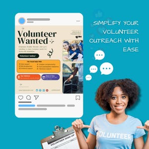 Volunteer Flyer Canva Templates – Editable Social Media Posts for Nonprofits, Charity Events, Volunteer Recruitment & Community Causes