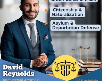 Immigration Attorney Video Template – Editable Canva Digital Business Card for Lawyers, Legal Services & Social Media Marketing
