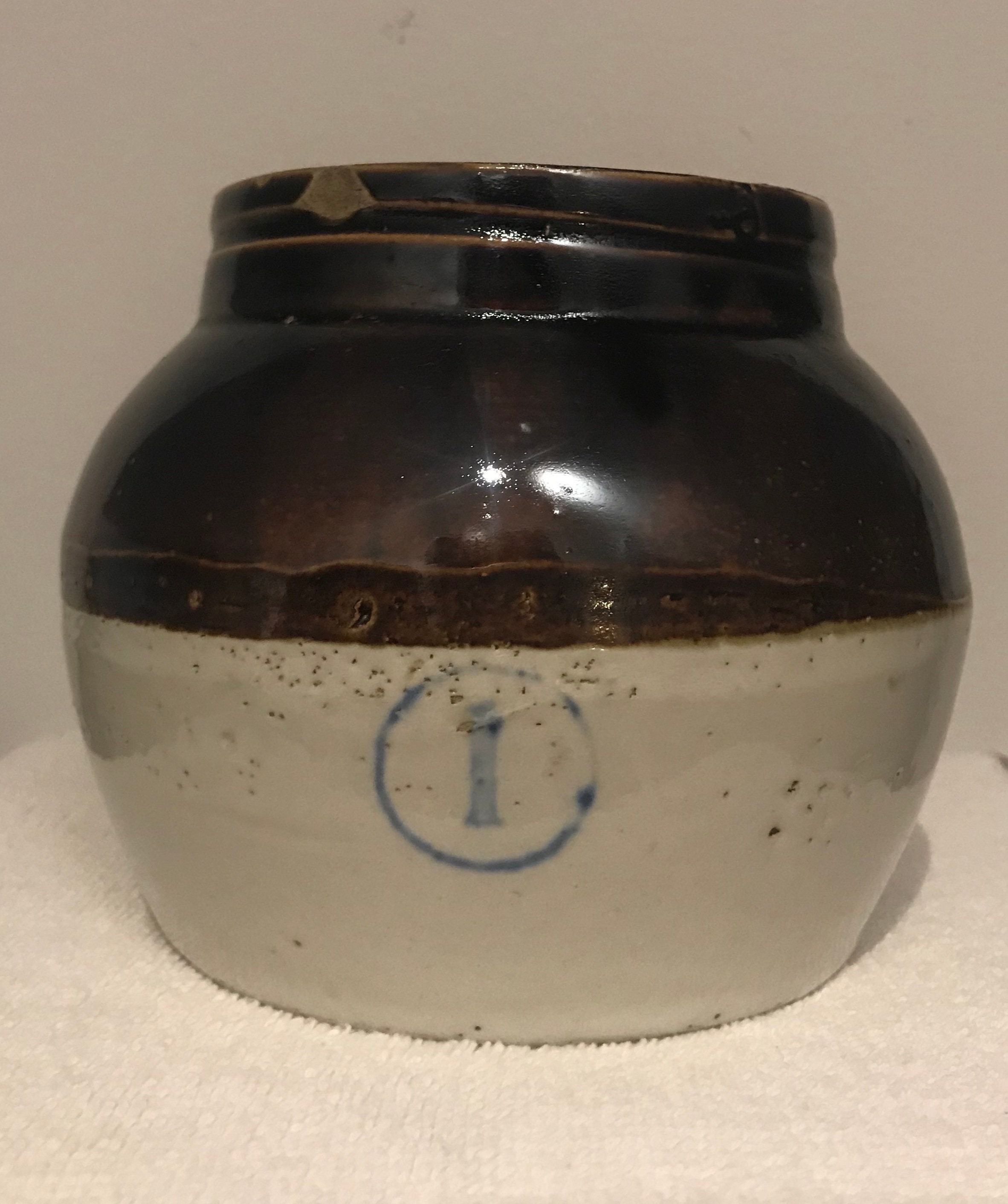 1 Quart High Crock - Lead-Free Glaze, Oven & Dishwasher Safe Fermenting Or Storage Jar