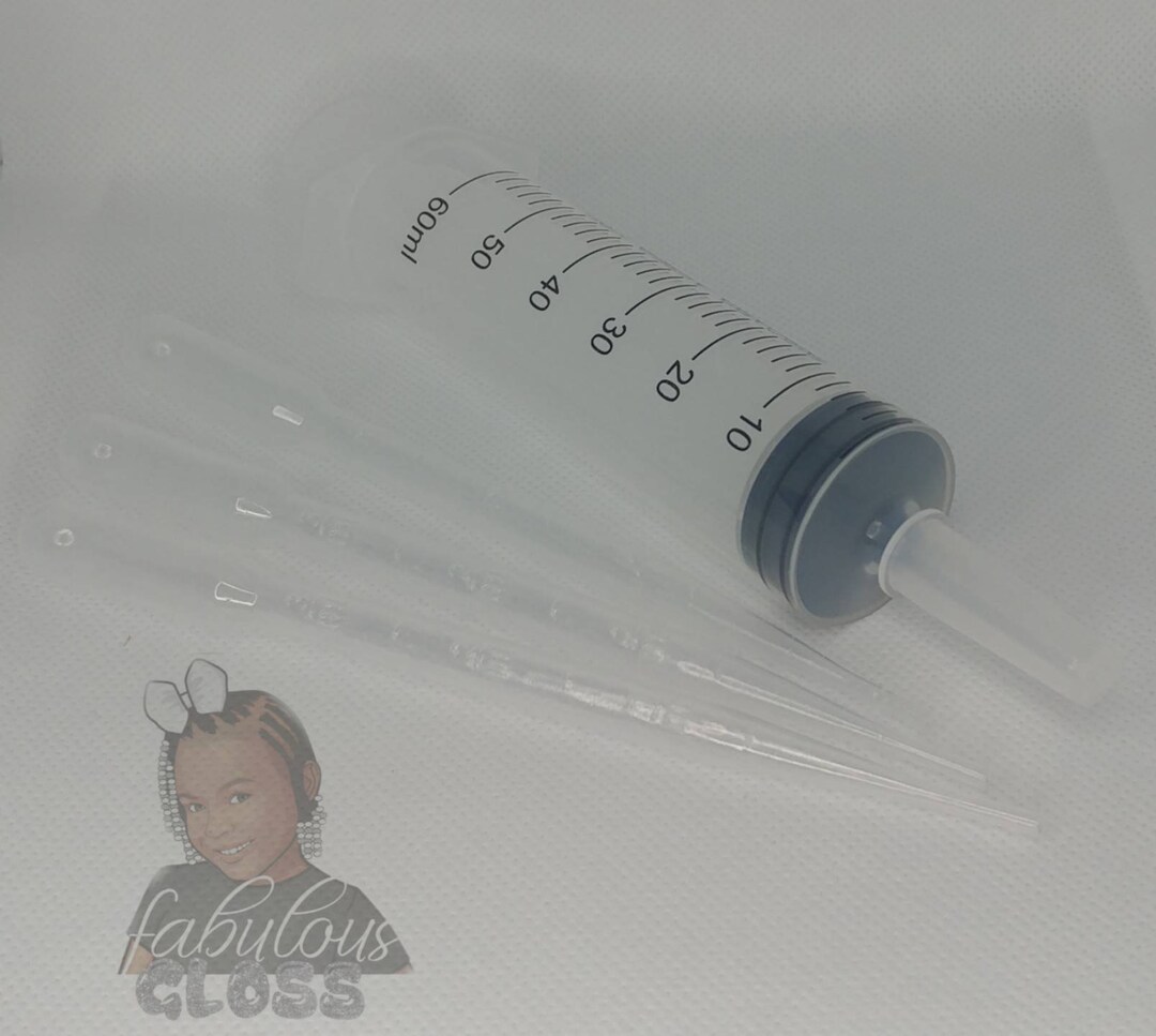 Syringe Large Syringe Lip Gloss Syringe 60 Ml Lip Gloss Making Etsy