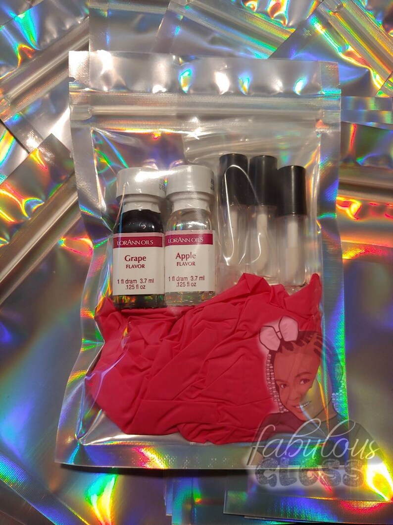 Holographic Zip lock bags Lip Gloss Bag Lash bag 4x6inch Favor Etsy