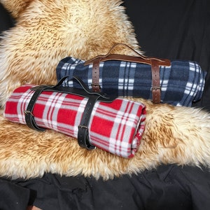 Lederdeckengurte Steampunk-Deckenhalter, Decke inklusive, Leder-Yogamatten-Tragegurt, Deckenrolle, Picknickdecken-Tragegurte