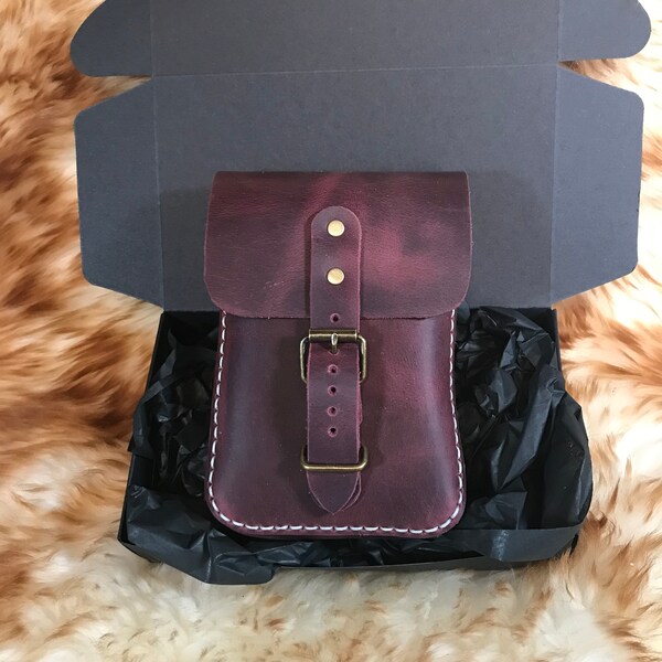 Leather Belt Bags Etsy