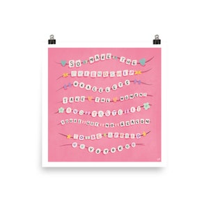 You’re On Your Own Kid Full Verse Art print - YOYOK  | Gift for Swifties, Valentines Gift for Swifties