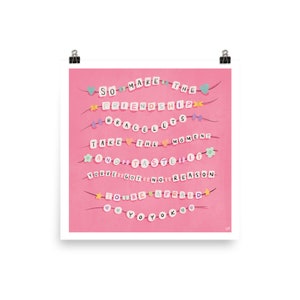 You’re On Your Own Kid Full Verse Art print - YOYOK  | Gift for Swifties, Valentines Gift for Swifties