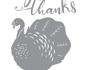 Thanks Giving Stamp \u03a616mm20mm25mm Rubber Stamp Turkey Stamp Turkey Rubber Stamp Food Stamp