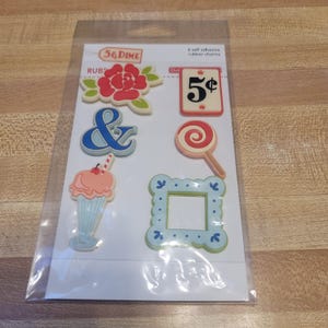 October Afternoon 5 and Dime Rubber Charms Ephemera