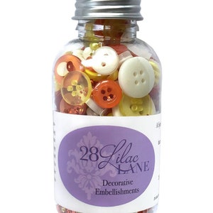 Buttons Galore 3oz Bottle Candy Corn Button Embellishment