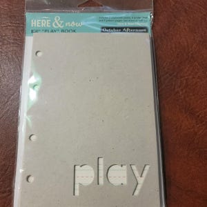 October Afternoon Play Chipboard Scrapbook Album / Junk Journal