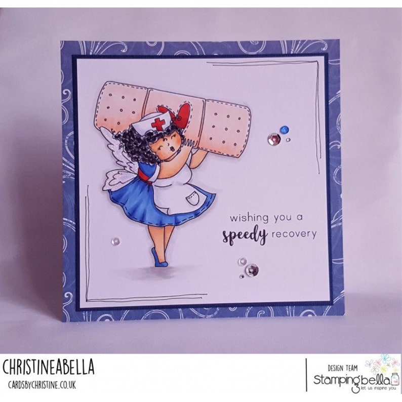 Stamping Bella Edna to the Rescue Rubber Stamp