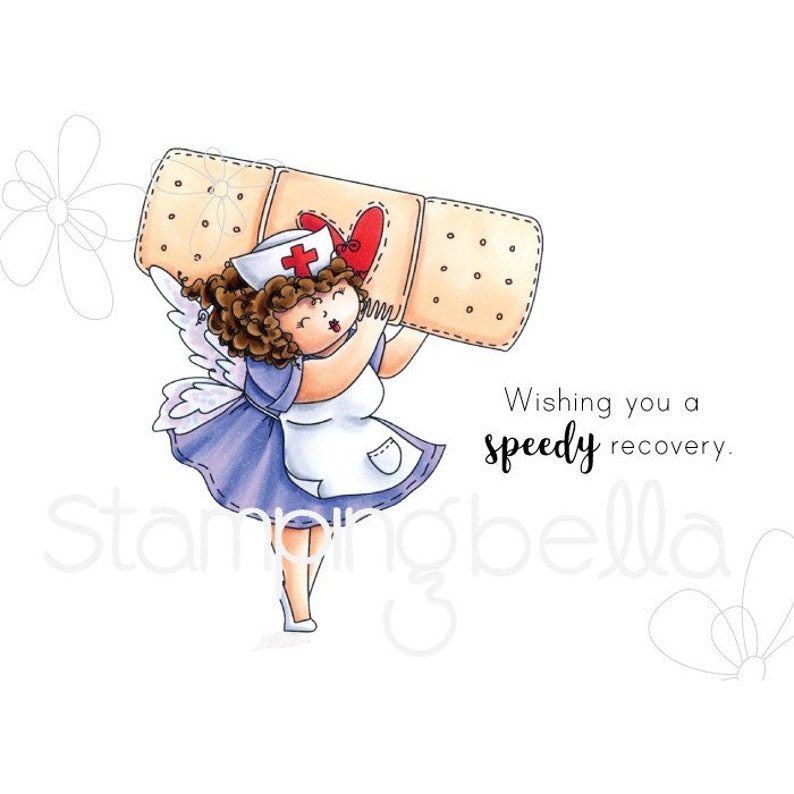 Stamping Bella Edna to the Rescue Rubber Stamp