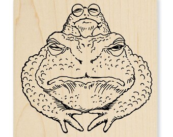 Stampendous Toad Twosome Rubber Stamp