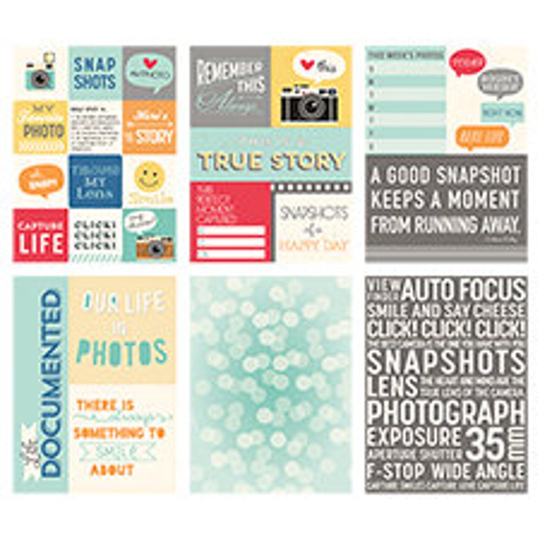 October Afternoon 6 X 8 Daily Flash Snapshots Paper Pack - Etsy