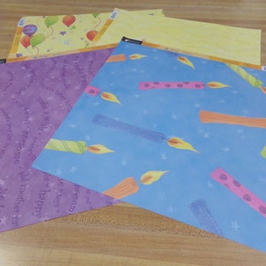 American Traditional Designs 8pc 12x12 Bright Party Scrapbook Paper