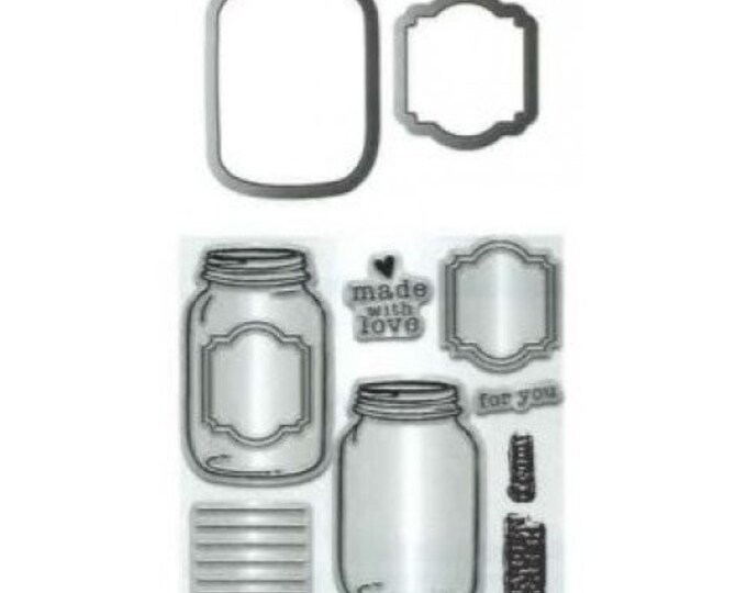 Hampton Art Jar Rubber Stamp & Die Set Etsy