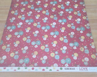 Carta Bella 12 x 12 Homemade with Love Paper Collection Kitchen Floral