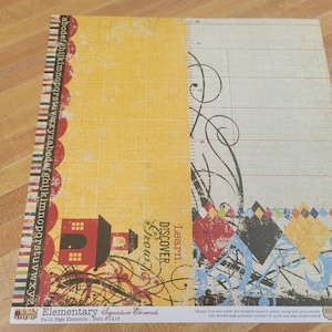 Simple Stories 12 x 12 Elementary Paper Collection 6 x 12 Elements