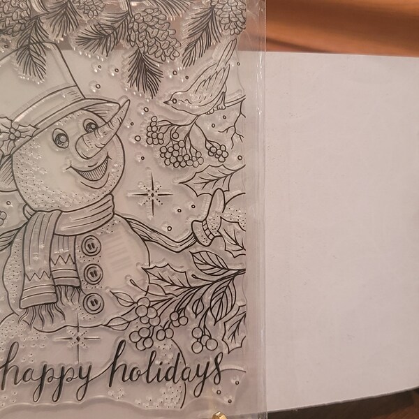 Clear Cling Stamp Etsy