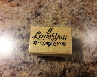PSX Designs I Love You Rubber Stamp