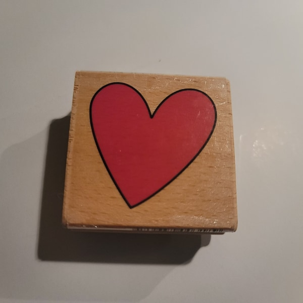 Studio G Single Heart Rubber Stamp