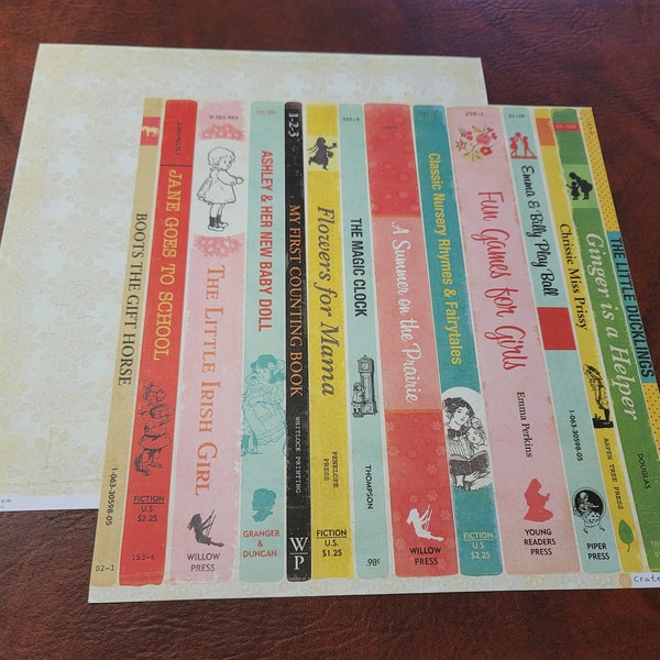 Crate Paper 12x12 Emma's Shoppe Collection Books