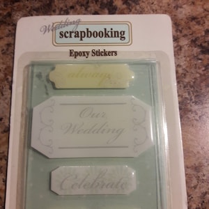 Wedding Epoxy 5pc Sticker Set