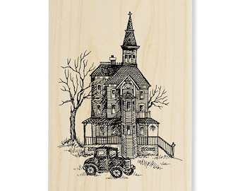 Stampendous Vintage Victorian wood Mounted Rubber Stamp