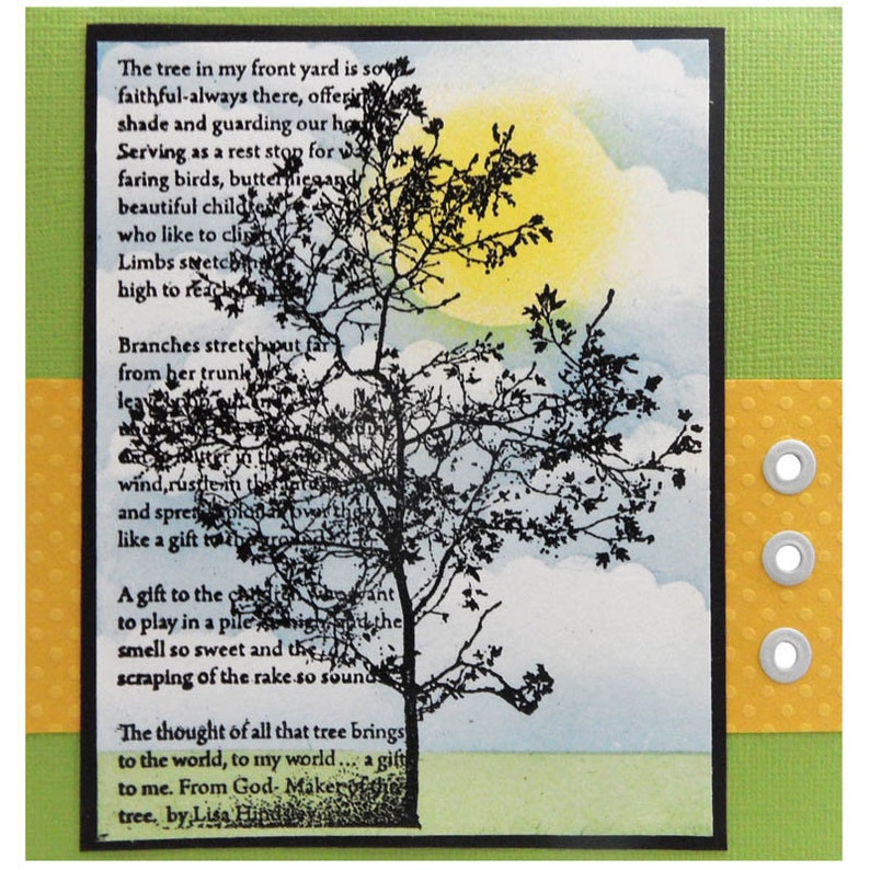 Stampendous Tree Poem Rubber Stamp