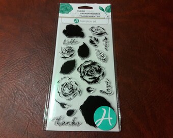 Hampton Art Clear Stamp Set „Warrior“ – 13 Transparente Stempel Mit Motivierenden Sprüchen, Ca. 9,2x10,2 Cm
