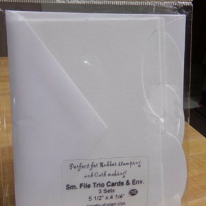 Stampendous Sm. File Trio Cards & Envelopes