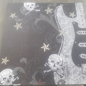 DCWV 12x12 Silver Foil Big Guitar Paper