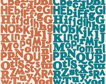 May include: A sheet of colorful alphabet stickers with a vintage style. The letters are in a variety of colors, including orange, blue, and green. The letters are arranged in a grid pattern. The sheet is labeled "Night Light Newsclam" and "October Afternoon".