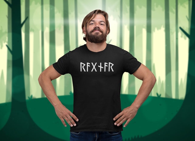 Custom NAME IN RUNES, Personalized Futhark Runes Shirt, Personalized Viking Gifts Unisex T-Shirt