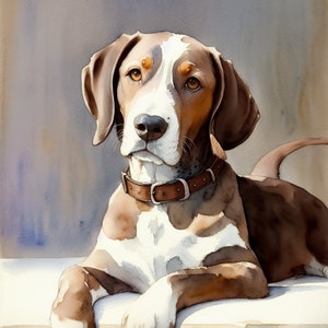 Custom Pet Portrait in  Watercolor (unframed)