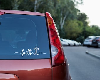 Christian Car Decal Transfers For Car/Windows/Mugs/Coffee Cups/Laptop Faith