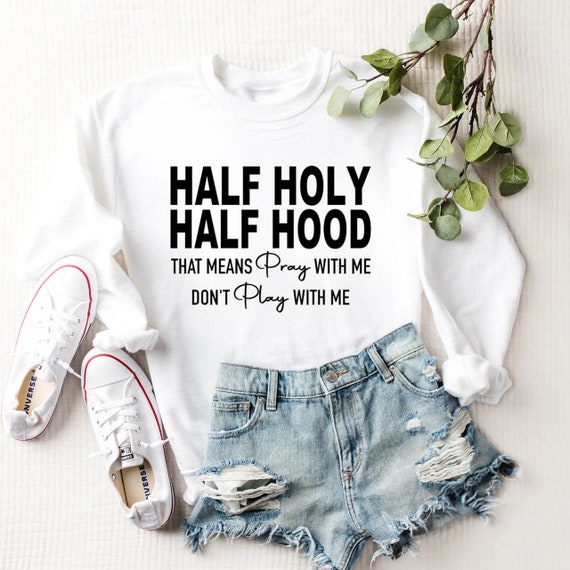 Half hoodie t shirt hotsell