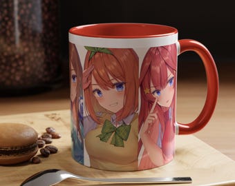 Gotoubun, The Quintessential Quintuplets, The Five Wedded Brides, Nanako, Anime, Manga, Accent Coffee Mug 11oz.