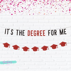 Graduation Decorations 2021, The Degree For Me, Graduation Balloons,  Class of 2021, High School Graduation Balloons, 2021 Graduation Banner