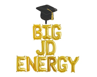 Graduation Decorations 2022, Big JD Energy Balloon Banner, Juris Doctorate, Law School Graduation Balloons, Graduation 2022, Class of 2022