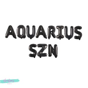 21st Birthday Decorations, Aquarius Szn Balloon Banner, Birthday Banner, Birthday Party Decorations, Birthday Decor, 25th, 30th,